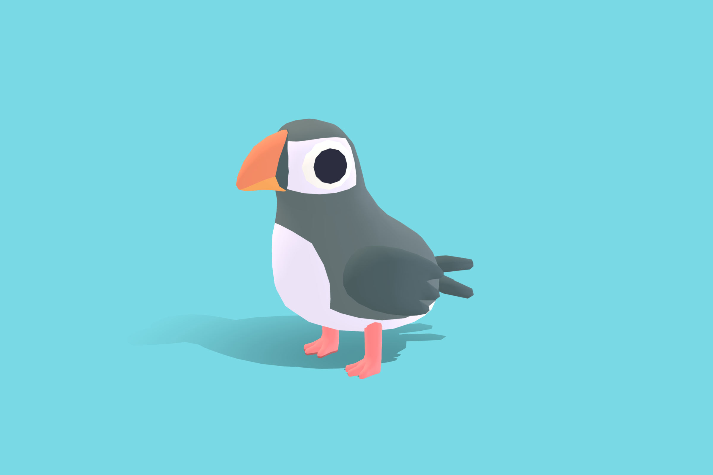 Piff the Puffin - Quirky Series | Omabuarts Studio
