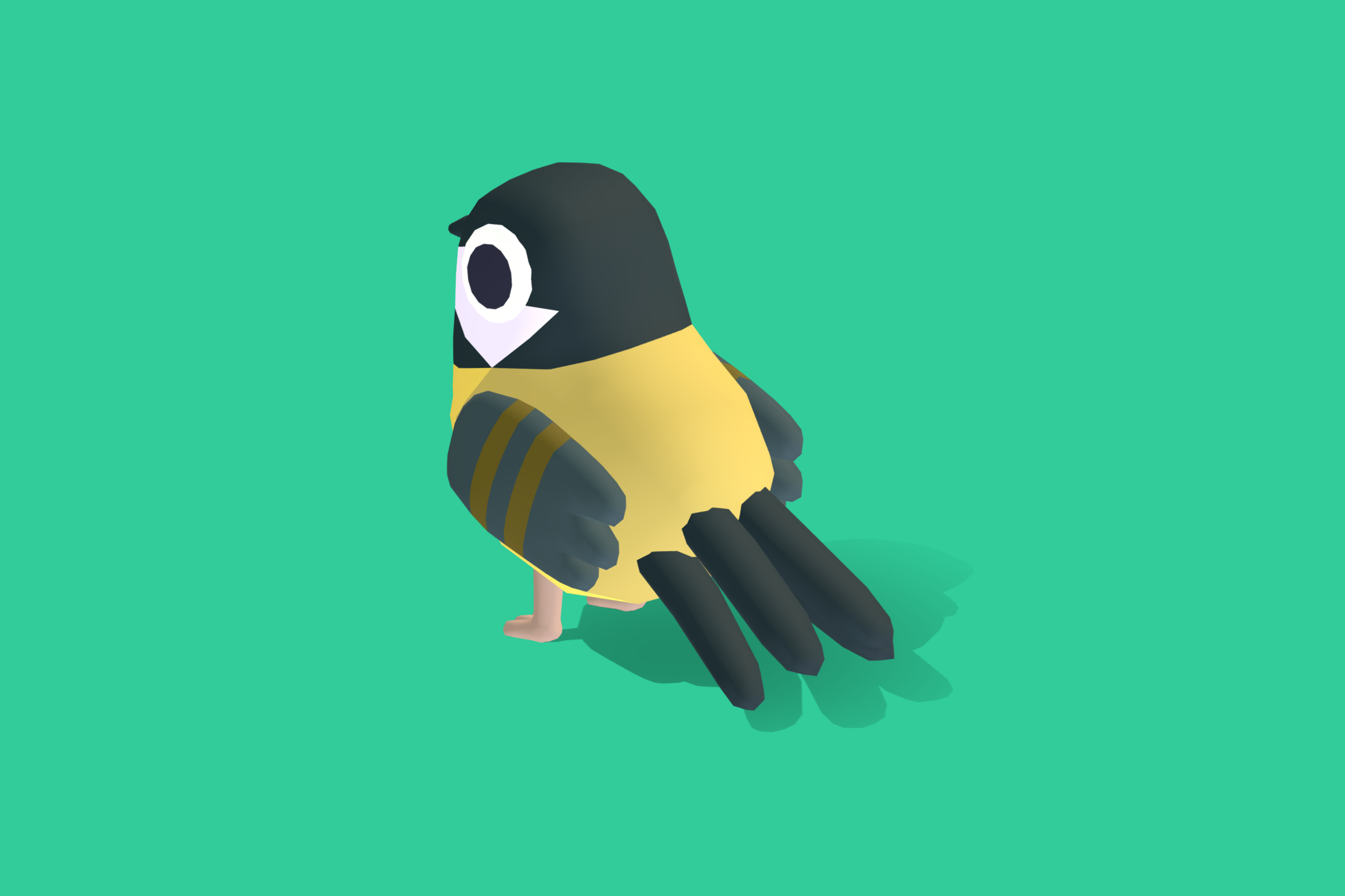 3D model Flappy Bird 3D with Animation VR / AR / low-poly